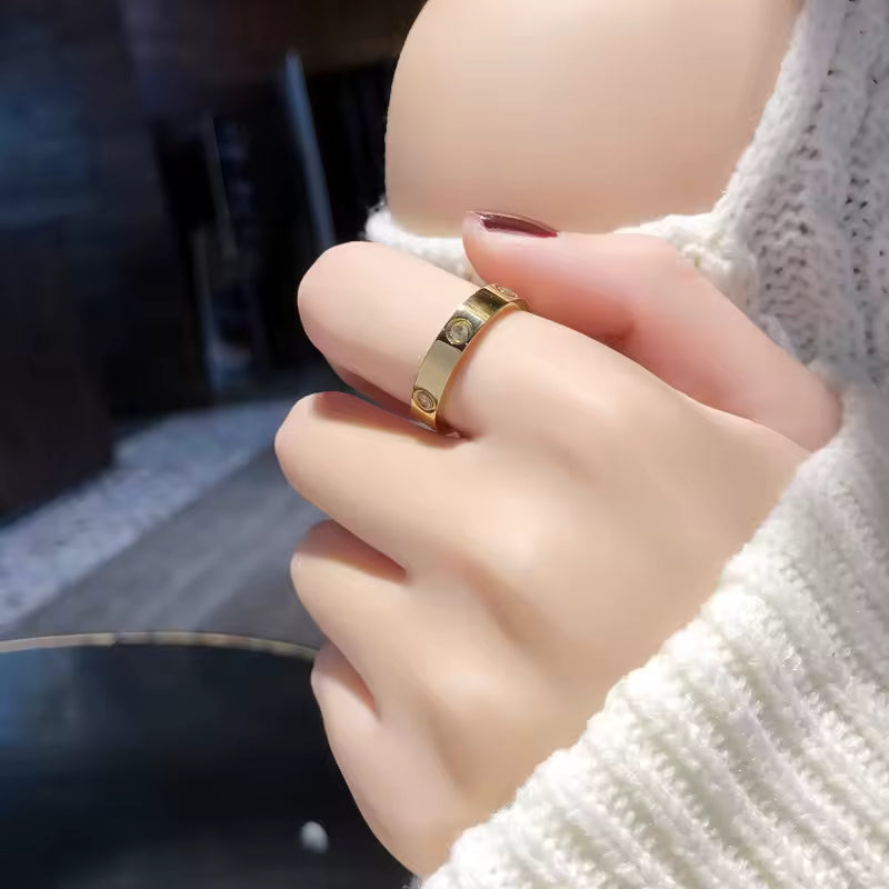 Trendy Stainless Steel Rose Gold Color
