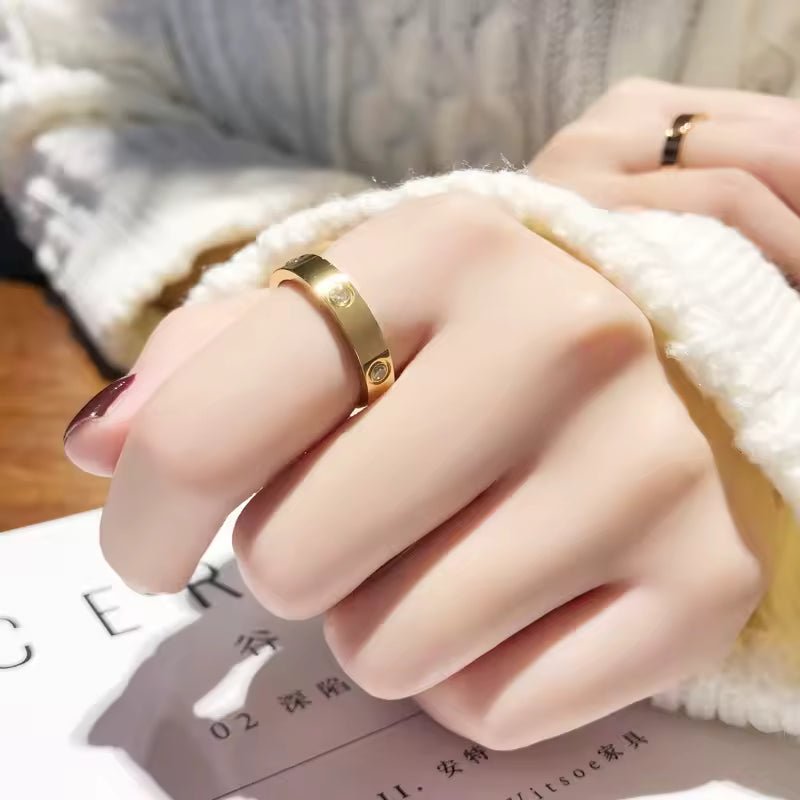 Trendy Stainless Steel Rose Gold Color