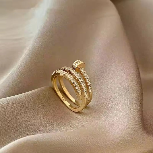 Gold-color Ring Ladies