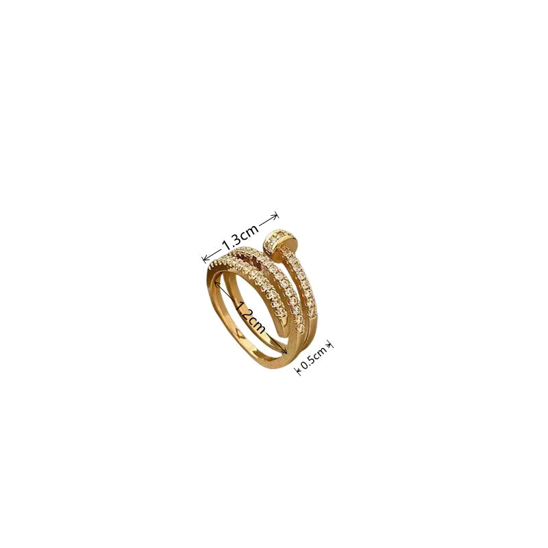 Gold-color Ring Ladies